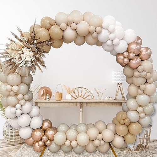 152Pcs Beige Luftballon Girlande, Nude Weiß Aprikosen Rose Gold Ballons, Ballongirlande Beige Deko für Hochzeit, Verlobung, Baby Shower Deko, Geburtstag, Boho Party Dekoration 152Pcs Beige Luftballon Girlande, Nude Weiß Aprikosen Rose Gold Ballons, Ballongirlande Beige Deko für Hochzeit, Verlobung, Baby Shower Deko, Geburtstag, Boho Party Dekoration von QIFU