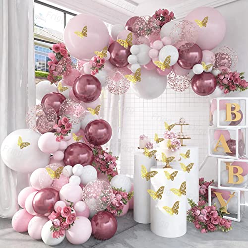 Luftballon Girlande Rosa Gold, 118 Stück Rosa Weiß Rosegold Luftballons Geburtstag, Ballon Girlande Rosa für Babyparty Deko Mädchen, Baby Shower Deko Mädchen, Hochzeit, Geburtstag Deko Frauen Luftballon Girlande Rosa Gold, 118 Stück Rosa Weiß Rosegold Luftballons Geburtstag, Ballon Girlande Rosa für Babyparty Deko Mädchen, Baby Shower Deko Mädchen, Hochzeit, Geburtstag Deko Frauen von QIFU