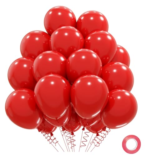 Luftballons Rot 31 Stück Rote Luftballons Geburtstag, Helium Ballons Geburtstag Rot, Rote Balloons Ballons Rot Luftballon Hochzeit Party Deko, 12 Zoll Latexballons Geburtstagsdeko Rosa Luftballons Rot 31 Stück Rote Luftballons Geburtstag, Helium Ballons Geburtstag Rot, Rote Balloons Ballons Rot Luftballon Hochzeit Party Deko, 12 Zoll Latexballons Geburtstagsdeko Rosa von QIFU