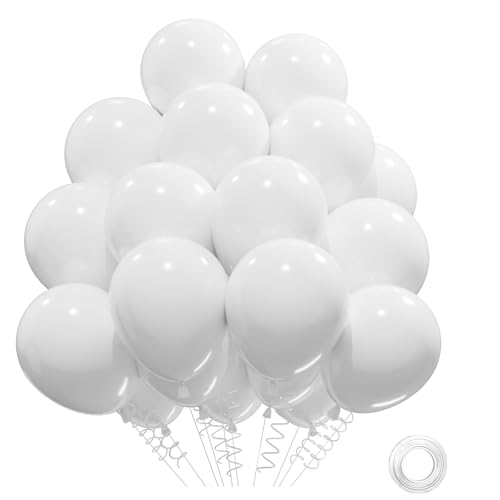 Luftballons Weiß 31 Stück Weiße Luftballons Hochzeit, Ballons Geburtstag Weiß, Weiße Ballons Helium Balloons Weisse Luftballon Hochzeit Party Deko, 12 Zoll Latexballons Luftballons Weiß 31 Stück Weiße Luftballons Hochzeit, Ballons Geburtstag Weiß, Weiße Ballons Helium Balloons Weisse Luftballon Hochzeit Party Deko, 12 Zoll Latexballons von QIFU