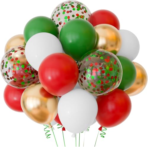 rot grün gold luftballons weihnachtsdekoration von QIFU