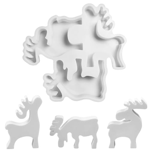 Silikonform Weihnachten Elch, Silikonformen Gießformen Weihnachten, Elch Kerzenformen zum Gießen, Gießformen Silikon, Silikonform Elch für DIY Weihnachten Kerze, Handwerk, Heimdekoration Silikonform Weihnachten Elch, Silikonformen Gießformen Weihnachten, Elch Kerzenformen zum Gießen, Gießformen Silikon, Silikonform Elch für DIY Weihnachten Kerze, Handwerk, Heimdekoration von QIGHLIS