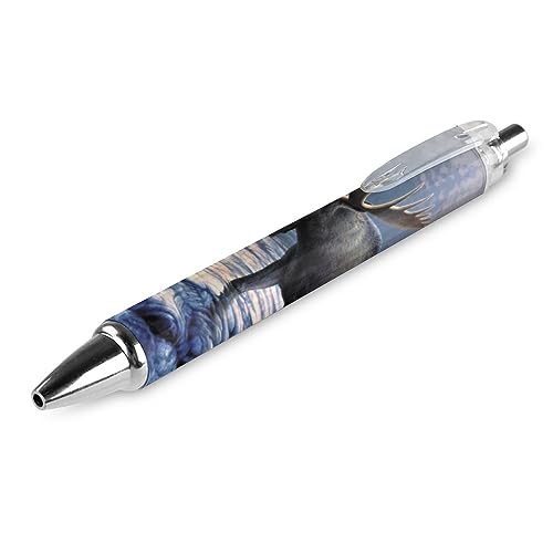 QIJIUU Elch-Kugelschreiber, einziehbarer Stift, Arbeitsstifte, Rollkugelschreiber für Büro, Zuhause, 1 Stück von QIJIUU