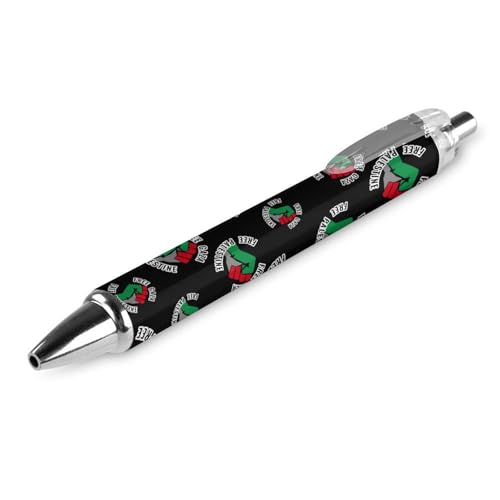 QIJIUU Free Gaza Free Palestine personalisierter Kugelschreiber, ausgefallene lustige Kugelschreiber, schwarz, Geschenke, 1 Stück von QIJIUU
