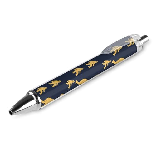 QIJIUU Lustiger Kugelschreiber mit schwarzer Tinte, einziehbarer Stift für glattes Schreiben, 0,5 mm, feines Bürozubehör, Geschenke, 1 Stück von QIJIUU