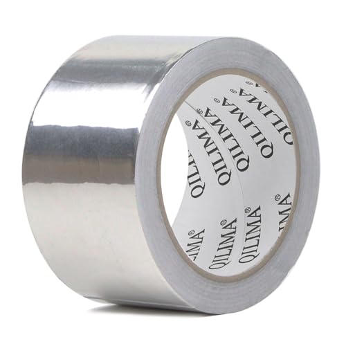 QILIMA Aluminium Klebeband Selbstklebendes Aluminiumband für Reparaturen von metallischen Oberflächen 50 mm x 55 m QILIMA Aluminium Klebeband Selbstklebendes Aluminiumband für Reparaturen von metallischen Oberflächen 50 mm x 55 m von QILIMA