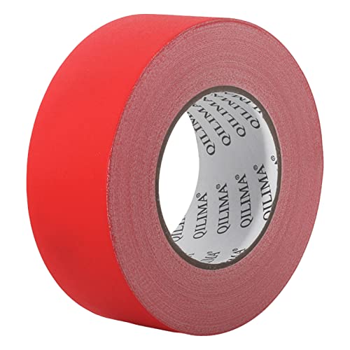 QILIMA Gewebeband Rot, 50mm x 55m x 1 Rollen, Matt und Reflexionsfrei, Gaffa Tape, Klebeband mit starker Klebkraft, Black Gaffer Tape, Gewebe-Klebeband, Panzerband QILIMA Gewebeband Rot, 50mm x 55m x 1 Rollen, Matt und Reflexionsfrei, Gaffa Tape, Klebeband mit starker Klebkraft, Black Gaffer Tape, Gewebe-Klebeband, Panzerband von QILIMA