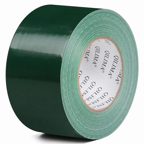 QILIMA Panzertape Wasserfest 75 mm x 55 m Panzertape Grün - Gewebeband - Panzerband Extra Stark - Gewebeklebeband - Duct Tape - Wasserdichtes Klebeband - Panzer Tape Band von QILIMA