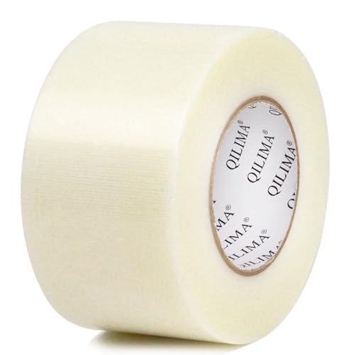 QILIMA Panzertape Wasserfest 75 mm x 55 m Panzertape Transparent - Gewebeband - Panzerband Extra Stark - Gewebeklebeband - Duct Tape - Wasserdichtes Klebeband - Panzer Tape Band von QILIMA