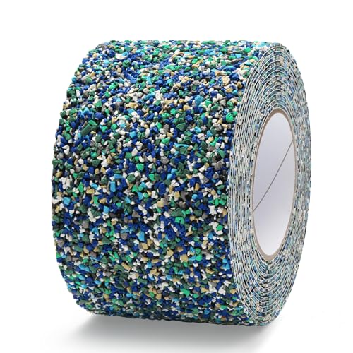 QILIMA Rutschfestes Gummiband PET Blau 100mm x 5 m rutschfestes Klebeband Gummireibungsband rutschfestes Band für Treppen Dusche Treppen Schwimmbad Tanks Nasse Bereiche QILIMA Rutschfestes Gummiband PET Blau 100mm x 5 m rutschfestes Klebeband Gummireibungsband rutschfestes Band für Treppen Dusche Treppen Schwimmbad Tanks Nasse Bereiche von QILIMA