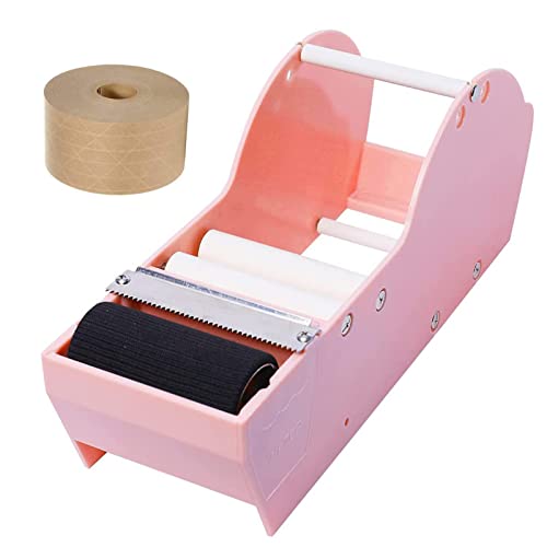 QILIMA Schreibtisch-Klebebandabroller + wasseraktiviertes Klebeband, wasseraktivierter Klebebandspender, 32 cm, für Bürobedarf QILIMA Schreibtisch-Klebebandabroller + wasseraktiviertes Klebeband, wasseraktivierter Klebebandspender, 32 cm, für Bürobedarf von QILIMA