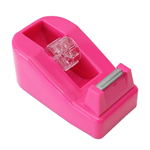 QILIMA Tisch-Klebebandabroller, Abroller für Klebeband, rutschfeste Basis, zum Verpacken im Büro, Restaurant, Blumenladen, Kuchenladen, Pink QILIMA Tisch-Klebebandabroller, Abroller für Klebeband, rutschfeste Basis, zum Verpacken im Büro, Restaurant, Blumenladen, Kuchenladen, Pink von QILIMA