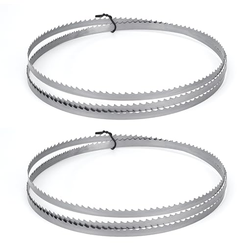 QIMEI-SHOP Bandsägeblatt 1400 x 6,35 x 0,35mm 6ZPZ Sägeband für 8”Holzbandsägeblatt Hartholz Brennholz Sperrholz Kunstoff 2 Stück von QIMEI-SHOP