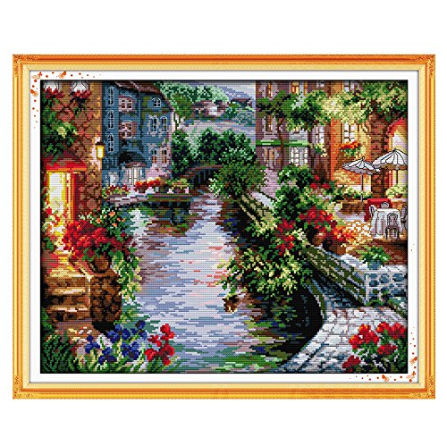 QIMEI-SHOP Kreuzstich,Stickerei Kreuzstich Kit Set Einschließlich Farbe Threads Baumwolle Tuch Nadel Zeichnung 48 * 40 CM von QIMEI-SHOP