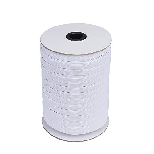 Weiß Gummiband 91 Meter Elastisches Band für Nähen und Haushalt DIY Handwerk Weiß Gummiband 91 Meter Elastisches Band für Nähen und Haushalt DIY Handwerk von QIMEI-SHOP