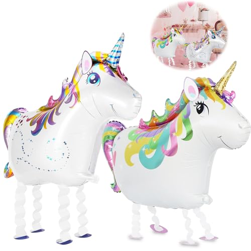 2 Stück Einhorn Luftballon Aluminium,Einhorn Ballon,Einhorn Folienballon,Unicorn Birthday Decoration Kinder Geburtstag Party Hochzeit Kinder Geschenk 2 Stück Einhorn Luftballon Aluminium,Einhorn Ballon,Einhorn Folienballon,Unicorn Birthday Decoration Kinder Geburtstag Party Hochzeit Kinder Geschenk von QIMMU