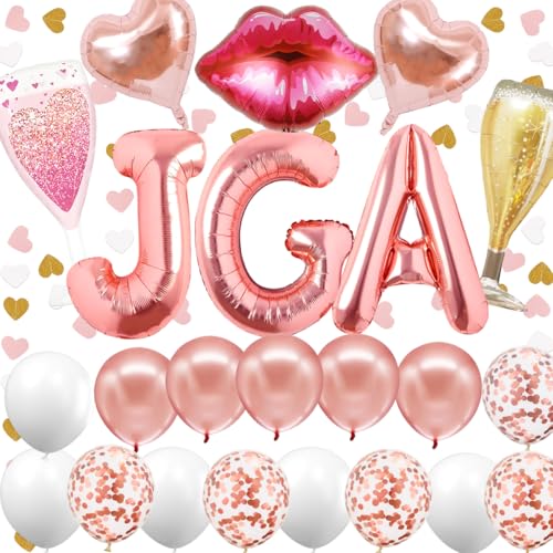 JGA Deko Frauen,Deko Junggesellinnenabschied,32 inch JGA Luftballons,Deko JGA,Bride To Be Deko,JGA Girlande,JGA Ballons,Junggesellinnenabschied Deko Frauen,JGA Folienballons von QIMMU