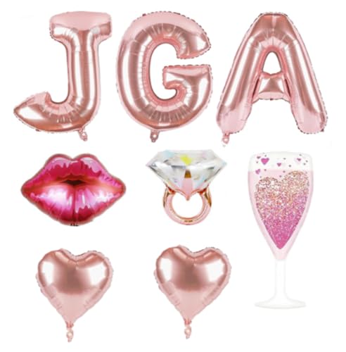 JGA Deko Frauen,Junggesellenabschied Frauen Deko,JGA Luftballons,Jga Deko Luftballons,JGA Folienballons,bride to be deko,Rosegold Luftballons für JGA Accessoires, Bachelorette Party von QIMMU