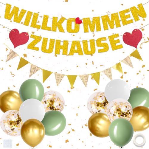Willkommen Zuhause Deko,Willkommen Zuhause Girlande,Willkommen Zurück Girlande,Herzlich Willkommen Deko,Welcome Home Ballon Deko für Einweihungsparty,Zuhause,Geburt,Fest Dekorations Willkommen Zuhause Deko,Willkommen Zuhause Girlande,Willkommen Zurück Girlande,Herzlich Willkommen Deko,Welcome Home Ballon Deko für Einweihungsparty,Zuhause,Geburt,Fest Dekorations von QIMMU