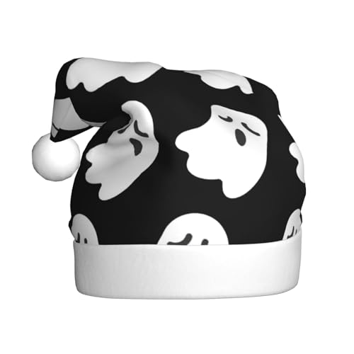 QIN&ZHENG Netter weißer Geist mit Halloween-Druck personalisierte Weihnachtsmannmütze Neuheit lustiges Weihnachtsgeschenk für erwachsene Frauen QIN&ZHENG Netter weißer Geist mit Halloween-Druck personalisierte Weihnachtsmannmütze Neuheit lustiges Weihnachtsgeschenk für erwachsene Frauen von QIN&ZHENG