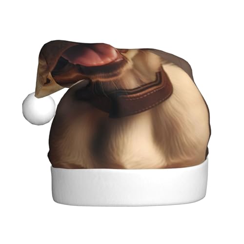 QIN&ZHENG Niedlicher Labrador Hund personalisierte Druck Weihnachtsmütze Neuheit lustige Weihnachtsgeschenke für Erwachsene Frauen Samt Plüsch Weihnachtsmütze QIN&ZHENG Niedlicher Labrador Hund personalisierte Druck Weihnachtsmütze Neuheit lustige Weihnachtsgeschenke für Erwachsene Frauen Samt Plüsch Weihnachtsmütze von QIN&ZHENG