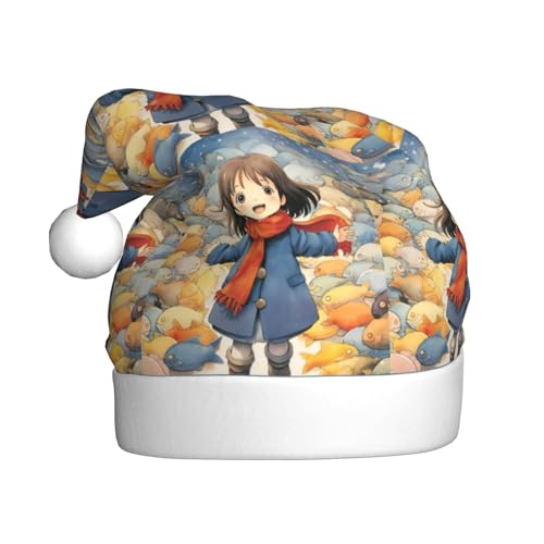 QIN&ZHENG Personalisierte Weihnachtsmannmütze Druck Fischliebhaber Neuheit lustige Weihnachtsgeschenke für Frauen Erwachsene Samt Plüsch Weihnachtsmütze QIN&ZHENG Personalisierte Weihnachtsmannmütze Druck Fischliebhaber Neuheit lustige Weihnachtsgeschenke für Frauen Erwachsene Samt Plüsch Weihnachtsmütze von QIN&ZHENG