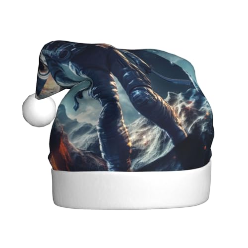 QIN&ZHENG Personalisierte Weihnachtsmannmütze Planeten Astronaut Druck Weihnachtsgeschenke Lustiges Weihnachtsgeschenk für erwachsene Frauen Samt Plüsch QIN&ZHENG Personalisierte Weihnachtsmannmütze Planeten Astronaut Druck Weihnachtsgeschenke Lustiges Weihnachtsgeschenk für erwachsene Frauen Samt Plüsch von QIN&ZHENG