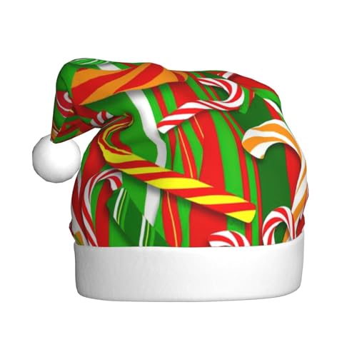 QIN&ZHENG Personalisierte Weihnachtsmannmütze mit Aufdruck - Lustige Weihnachtsgeschenke für erwachsene Frauen - Samt-Weihnachtsmütze von QIN&ZHENG