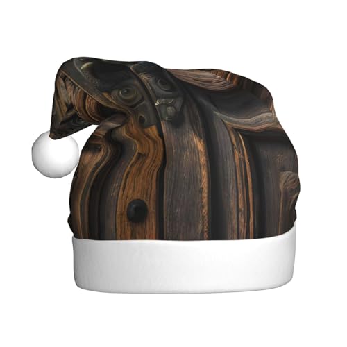 QIN&ZHENG Personalisierte Weihnachtsmütze mit rustikaler antiker Holztür – lustiges Weihnachtsgeschenk für erwachsene Frauen – Weihnachtsmütze aus Samt QIN&ZHENG Personalisierte Weihnachtsmütze mit rustikaler antiker Holztür – lustiges Weihnachtsgeschenk für erwachsene Frauen – Weihnachtsmütze aus Samt von QIN&ZHENG