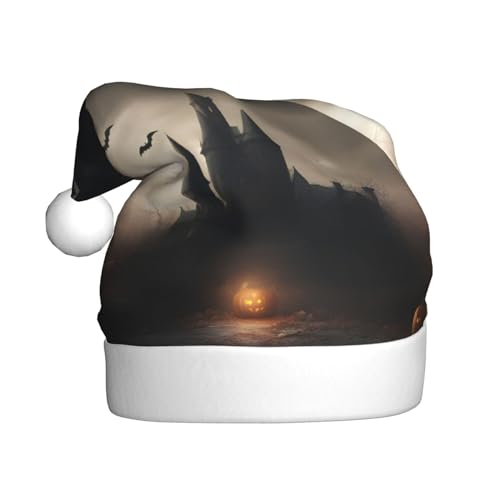 QIN&ZHENG Weihnachtsmütze mit Halloween-Horror-Motiv, personalisierbar, lustige Weihnachtsgeschenke für Frauen, Erwachsene, Samt, Plüsch, Weihnachtsmütze QIN&ZHENG Weihnachtsmütze mit Halloween-Horror-Motiv, personalisierbar, lustige Weihnachtsgeschenke für Frauen, Erwachsene, Samt, Plüsch, Weihnachtsmütze von QIN&ZHENG