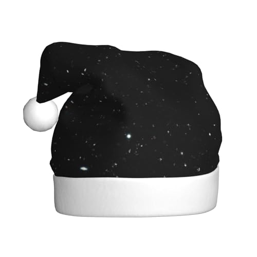 QIN&ZHENG Weihnachtsmütze mit schwarzem Glitzer-Aufdruck, lustige Weihnachtsgeschenke für Frauen, Erwachsene, Samt-Plüsch, Weihnachtsmütze QIN&ZHENG Weihnachtsmütze mit schwarzem Glitzer-Aufdruck, lustige Weihnachtsgeschenke für Frauen, Erwachsene, Samt-Plüsch, Weihnachtsmütze von QIN&ZHENG