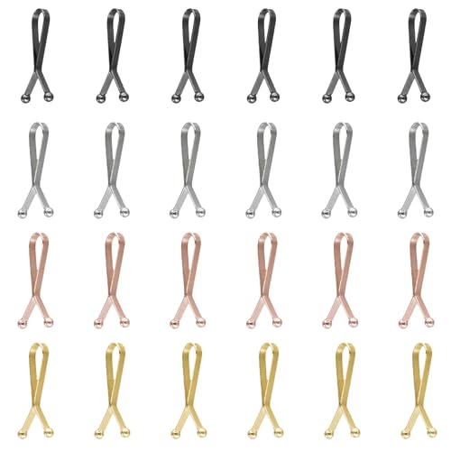 24 Stück Jeans-Spanner, Abnehmbare und Verstellbare Taillenschnalle, Nähen Knopfspanner, Hosen Taillenspanner, Hose Enger Machen Clip, Kein Nähen Hosen-Taillenstraffer, Jean Knopfnadeln für Lose Hosen 24 Stück Jeans-Spanner, Abnehmbare und Verstellbare Taillenschnalle, Nähen Knopfspanner, Hosen Taillenspanner, Hose Enger Machen Clip, Kein Nähen Hosen-Taillenstraffer, Jean Knopfnadeln für Lose Hosen von QINGZY