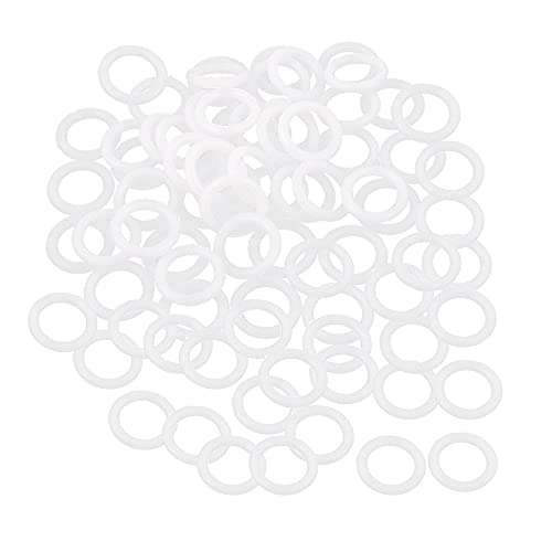 100 Stück weiße Gardinenringe für Raffrollos, 16 mm, Kunststoffringe für Raffrollos 100 Stück weiße Gardinenringe für Raffrollos, 16 mm, Kunststoffringe für Raffrollos von QINIZX