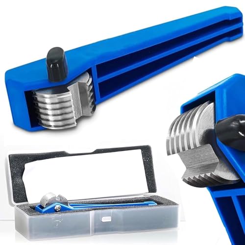 QINPI 60-100um Lackfilm-Anreißer, mit 2 mm Klingen, 6 Zähnen, Kreuzschraffur-Haftungsprüfer, Kreuzschnitt-Tester-Set, mit Kunststoffverpackungsbox, Messung der Haftung von organischen Beschichtungen von QINPI