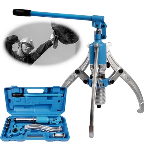 QINPI Tragbares manuelles Ausbauwerkzeug, Verstellbarer hydraulischer Lagerabzieher, vertikaler und horizontaler Trenner, 10T/15T/20T/30T/50T 5 Spezifikationen, mit Koffer, für Flansche, Zahnräder QINPI Tragbares manuelles Ausbauwerkzeug, Verstellbarer hydraulischer Lagerabzieher, vertikaler und horizontaler Trenner, 10T/15T/20T/30T/50T 5 Spezifikationen, mit Koffer, für Flansche, Zahnräder von QINPI