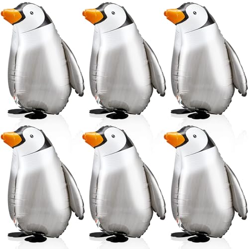 6 Stück Airwalker Ballon, Gehende Tierballons Folienballons, Luftballons Tiere Formen, Pinguinförmiger Ballon, Baby Shower Kinder Geburtstag Party Deko 6 Stück Airwalker Ballon, Gehende Tierballons Folienballons, Luftballons Tiere Formen, Pinguinförmiger Ballon, Baby Shower Kinder Geburtstag Party Deko von QINQINZIJIN