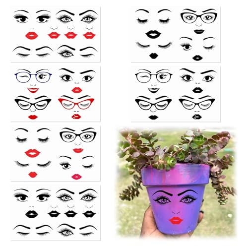 Aufkleber für den Blumentopf, Aufkleber Gesicht Augen Lustig, Blumentöpfe Transferaufkleber, Machen Ein Gesichtsaufkleber-Blätter, DIY Handwerk für Feiertagspartys, Halloween Aufkleber für den Blumentopf, Aufkleber Gesicht Augen Lustig, Blumentöpfe Transferaufkleber, Machen Ein Gesichtsaufkleber-Blätter, DIY Handwerk für Feiertagspartys, Halloween von QINQINZIJIN