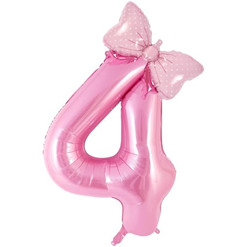 Luftballon 4. Geburtstag, Folienballon Zahlen 4, 40 Zoll Zahlen Luftballon, Ballon Zahl Deko zum Geburtstag, für Mädchen Junge, Jubiläum Babyparty Party Deko Luftballon 4. Geburtstag, Folienballon Zahlen 4, 40 Zoll Zahlen Luftballon, Ballon Zahl Deko zum Geburtstag, für Mädchen Junge, Jubiläum Babyparty Party Deko von QINQINZIJIN