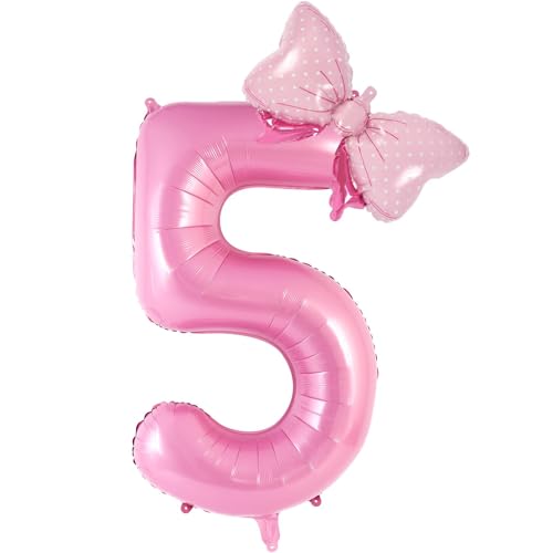 Luftballon 5. Geburtstag, Folienballon Zahlen 5, 40 Zoll Zahlen Luftballon, Ballon Zahl Deko zum Geburtstag, für Mädchen Junge, Jubiläum Babyparty Party Deko Luftballon 5. Geburtstag, Folienballon Zahlen 5, 40 Zoll Zahlen Luftballon, Ballon Zahl Deko zum Geburtstag, für Mädchen Junge, Jubiläum Babyparty Party Deko von QINQINZIJIN