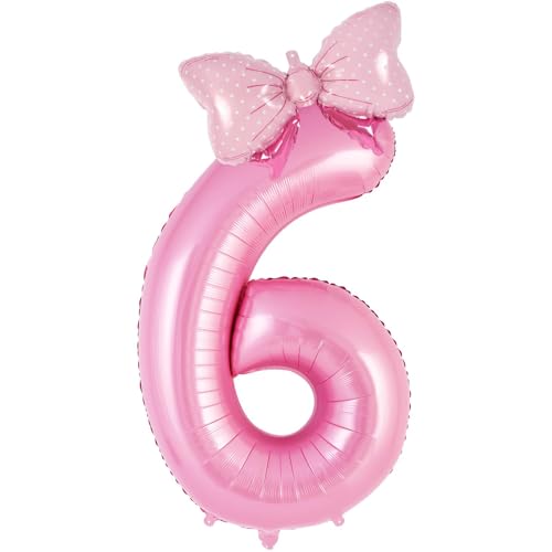Luftballon 6. Geburtstag, Folienballon Zahlen 6, 40 Zoll Zahlen Luftballon, Ballon Zahl Deko zum Geburtstag, für Mädchen Junge, Jubiläum Babyparty Party Deko Luftballon 6. Geburtstag, Folienballon Zahlen 6, 40 Zoll Zahlen Luftballon, Ballon Zahl Deko zum Geburtstag, für Mädchen Junge, Jubiläum Babyparty Party Deko von QINQINZIJIN