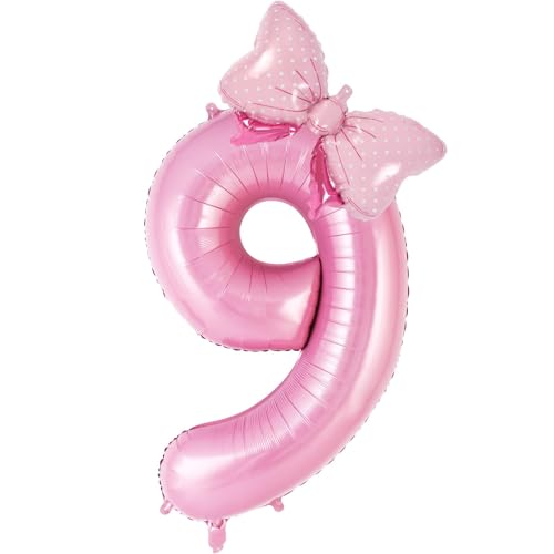Luftballon 9. Geburtstag, Folienballon Zahlen 9, 40 Zoll Zahlen Luftballon, Ballon Zahl Deko zum Geburtstag, für Mädchen Junge, Jubiläum Babyparty Party Deko Luftballon 9. Geburtstag, Folienballon Zahlen 9, 40 Zoll Zahlen Luftballon, Ballon Zahl Deko zum Geburtstag, für Mädchen Junge, Jubiläum Babyparty Party Deko von QINQINZIJIN
