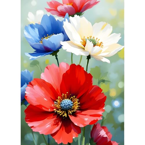 QINRUBB DIY Bunte Blumen Diamant Painting Bilder Anfänger, 5D Wildblumen Diamond Painting Erwachsene, Runder Vollbohrer Blumen Diamant Kunst Kits Kreuzstich Home Wand Dekor 30x40 cm QINRUBB DIY Bunte Blumen Diamant Painting Bilder Anfänger, 5D Wildblumen Diamond Painting Erwachsene, Runder Vollbohrer Blumen Diamant Kunst Kits Kreuzstich Home Wand Dekor 30x40 cm von QINRUBB