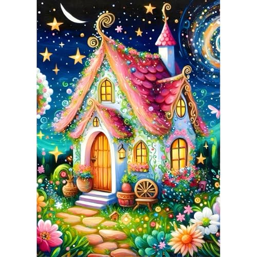 QINRUBB DIY Haus Diamond Painting Erwachsene, 5D Blumen Diamant Painting Bilder Anfänger, Wunderland Runder Vollbohrer Diamanten Malerei Stickerei Kreuzstich Geschenke Home Wand Dekor 30x40cm QINRUBB DIY Haus Diamond Painting Erwachsene, 5D Blumen Diamant Painting Bilder Anfänger, Wunderland Runder Vollbohrer Diamanten Malerei Stickerei Kreuzstich Geschenke Home Wand Dekor 30x40cm von QINRUBB