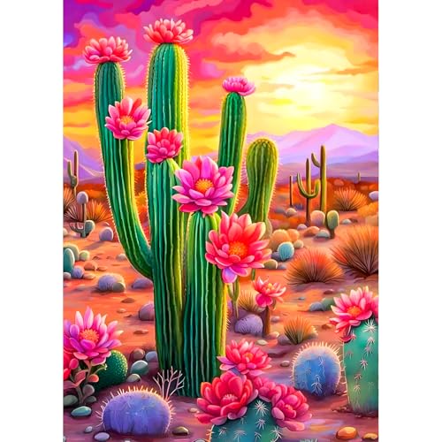QINRUBB DIY Kaktus Diamond Painting Erwachsene, 5D Wüste Sonnenuntergang Diamant Painting Bilder Anfänger, Runder Vollbohrer Landschaft Diamant Kunst Kits Kreuzstich Geschenke Home Wand Dekor 30x40cm QINRUBB DIY Kaktus Diamond Painting Erwachsene, 5D Wüste Sonnenuntergang Diamant Painting Bilder Anfänger, Runder Vollbohrer Landschaft Diamant Kunst Kits Kreuzstich Geschenke Home Wand Dekor 30x40cm von QINRUBB