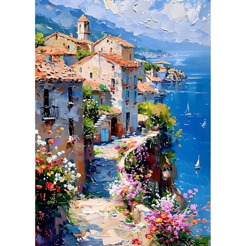 QINRUBB DIY Landleben Diamond Painting Erwachsene, 5D Stadt Diamant Painting Bilder Anfänger, Blumen Runder Vollbohrer Diamanten Malerei Stickerei Kreuzstich Geschenke Home Wand Dekor 30x40cm QINRUBB DIY Landleben Diamond Painting Erwachsene, 5D Stadt Diamant Painting Bilder Anfänger, Blumen Runder Vollbohrer Diamanten Malerei Stickerei Kreuzstich Geschenke Home Wand Dekor 30x40cm von QINRUBB