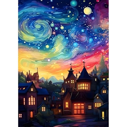 QINRUBB DIY Sternenhimmel Diamond Painting Erwachsene, 5D Impressionismus Diamant Painting Bilder Anfänger, Runder Vollbohrer Diamanten Malerei Stickerei Kreuzstich Geschenke Home Wand Dekor 30x40cm QINRUBB DIY Sternenhimmel Diamond Painting Erwachsene, 5D Impressionismus Diamant Painting Bilder Anfänger, Runder Vollbohrer Diamanten Malerei Stickerei Kreuzstich Geschenke Home Wand Dekor 30x40cm von QINRUBB