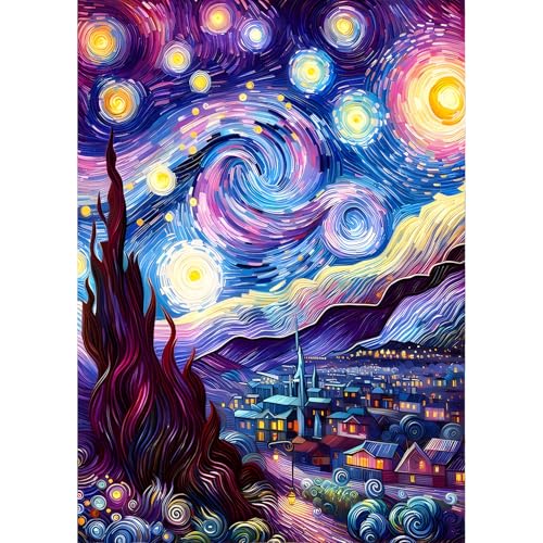 QINRUBB DIY Sternenhimmel Diamond Painting Erwachsene, 5D Impressionistisch Diamant Painting Bilder Anfänger, Runder Vollbohrer Diamanten Malerei Stickerei Kreuzstich Geschenke Home Wand Dekor 30x40cm QINRUBB DIY Sternenhimmel Diamond Painting Erwachsene, 5D Impressionistisch Diamant Painting Bilder Anfänger, Runder Vollbohrer Diamanten Malerei Stickerei Kreuzstich Geschenke Home Wand Dekor 30x40cm von QINRUBB
