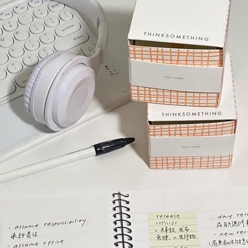 QINZITAO 100 Blatt Haftnotizen, Papier, ausziehbar, Haftnotizen, Papier, Notizblock, für Schule, Büro, liniert/gerastert/unliniert QINZITAO 100 Blatt Haftnotizen, Papier, ausziehbar, Haftnotizen, Papier, Notizblock, für Schule, Büro, liniert/gerastert/unliniert von QINZITAO