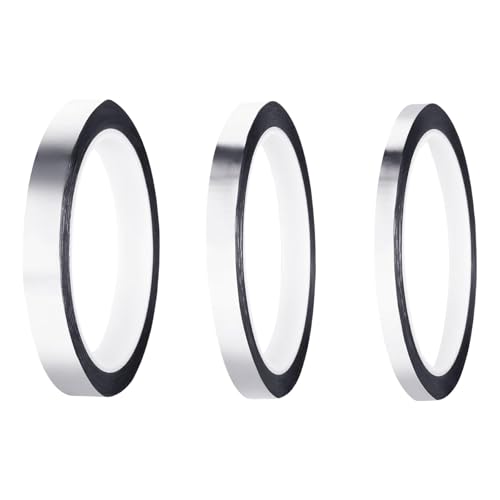 QINZITAO 3 Rollen selbstklebendes Polypropylen-Klebeband, einzigartiges Metallic-Klebeband, geeignet für Wanddekorationen und Kunst, 45 m in 3 Größen QINZITAO 3 Rollen selbstklebendes Polypropylen-Klebeband, einzigartiges Metallic-Klebeband, geeignet für Wanddekorationen und Kunst, 45 m in 3 Größen von QINZITAO