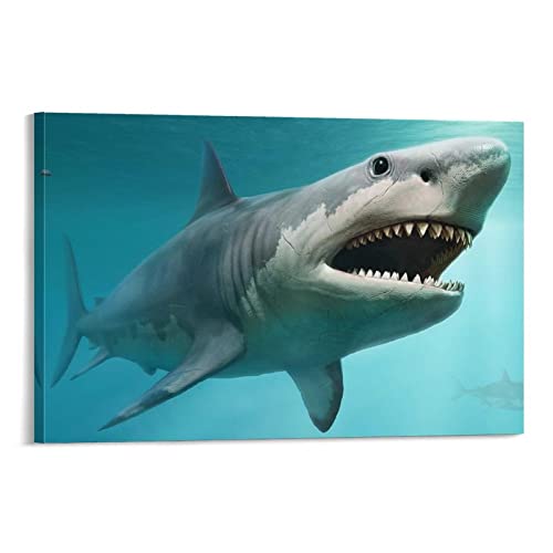 QITEX Bilder auf Leinwand 30x40cm Kein Rahmen Leinwand Wand Bilder Hai im Meer Ölgemälde Kunstdrucke Modernes Posterbild Abstrakte Gemäldewerke Wand Bilder Dekor für Home School QITEX Bilder auf Leinwand 30x40cm Kein Rahmen Leinwand Wand Bilder Hai im Meer Ölgemälde Kunstdrucke Modernes Posterbild Abstrakte Gemäldewerke Wand Bilder Dekor für Home School von QITEX
